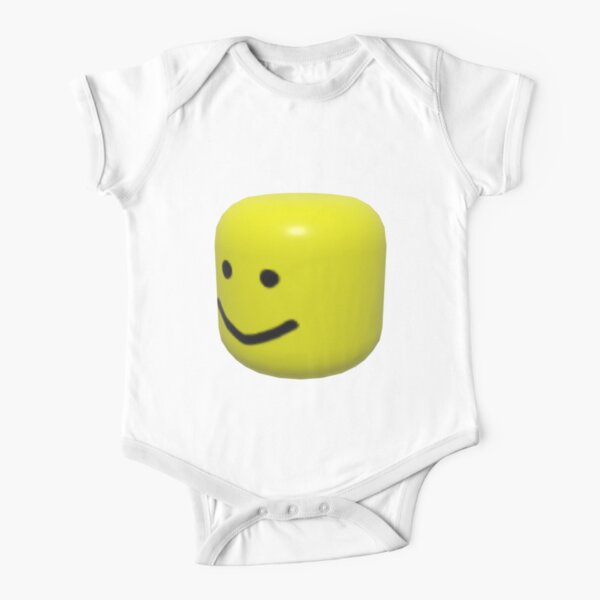 Roblox Hat Short Sleeve Baby One Piece Redbubble - baby shark roblox oof
