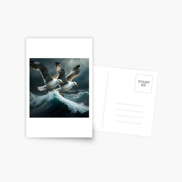 Item preview, seagulls on a wave designed and sold by artyficial-.