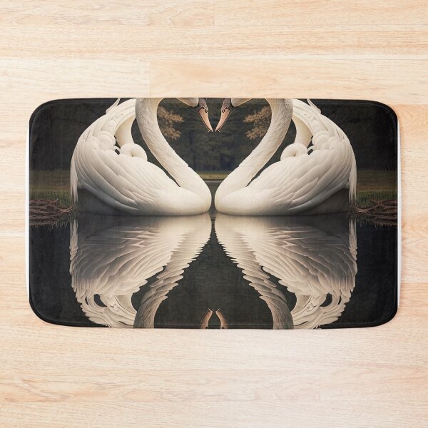 Artikelvorschau, swans in love reflection entworfen und verkauft von artyficial-.