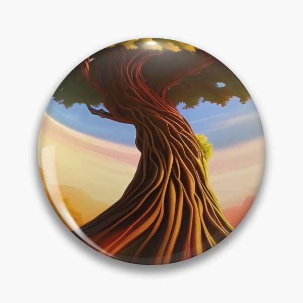 Artikelvorschau, Wirbelnder Baum und Wurzeln, Ai Generated Art entworfen und verkauft von ACC .
