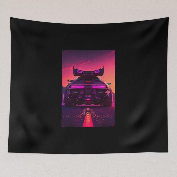 Item preview, 80s Synthwave cyberpunk Cool Car designed and sold by RESToRAPTOR.