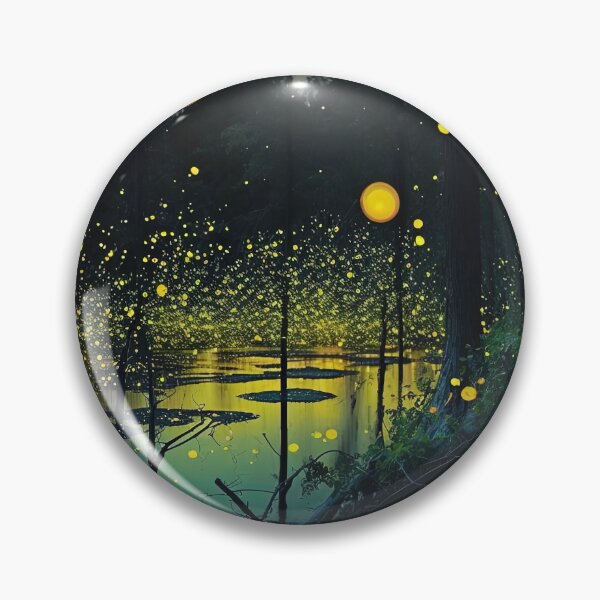 Item preview, swarm of fireflies in a lake designed and sold by artyficial-.