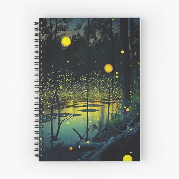 Item preview, swarm of fireflies in a lake designed and sold by artyficial-.