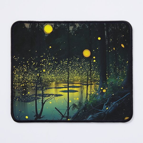 Item preview, swarm of fireflies in a lake designed and sold by artyficial-.