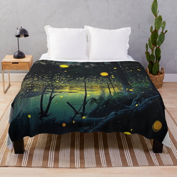 Item preview, swarm of fireflies in a lake designed and sold by artyficial-.