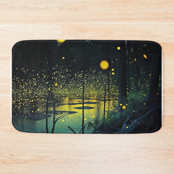 Item preview, swarm of fireflies in a lake designed and sold by artyficial-.