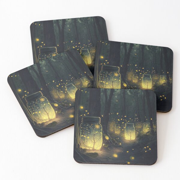 Item preview, swarm of fireflies in bottles designed and sold by artyficial-.