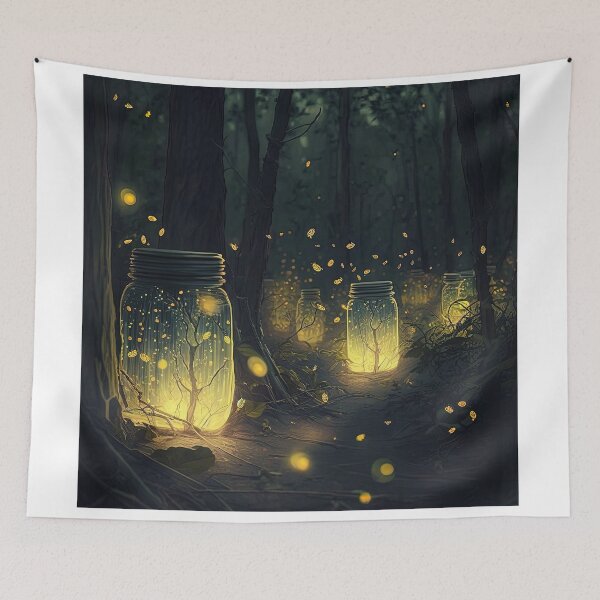 Item preview, swarm of fireflies in bottles designed and sold by artyficial-.