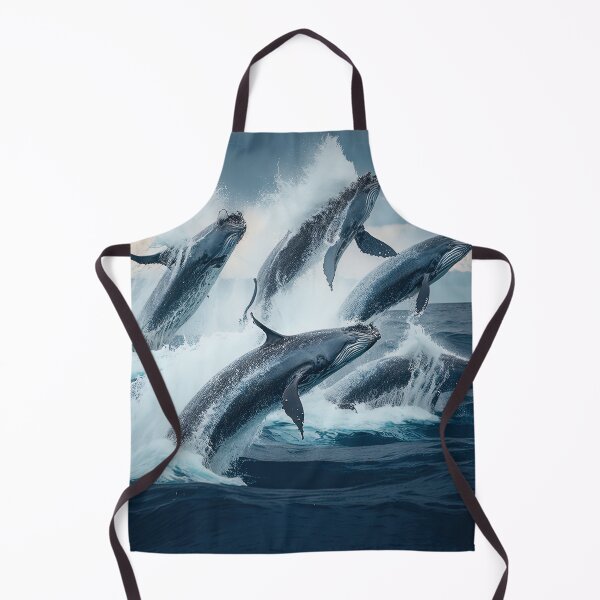 Item preview, whales jumping out of the water designed and sold by artyficial-.