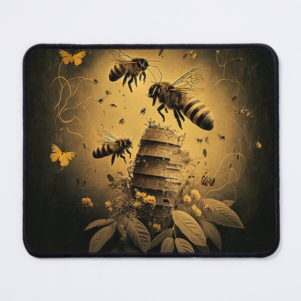 Item preview, yellow swarm of bees designed and sold by artyficial-.