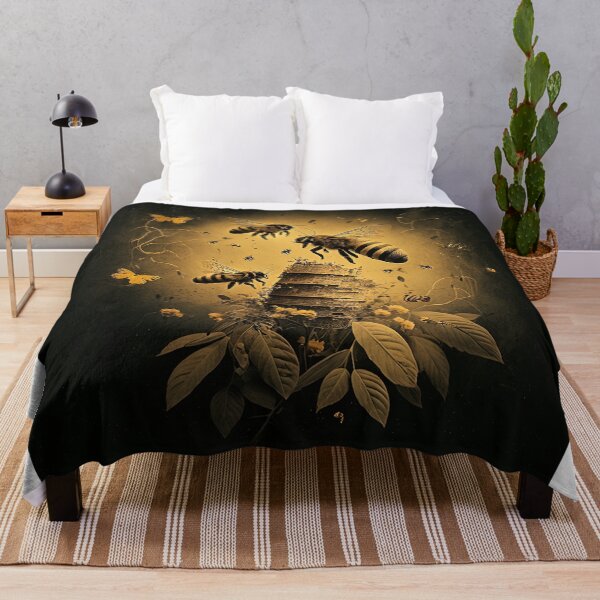Item preview, yellow swarm of bees designed and sold by artyficial-.