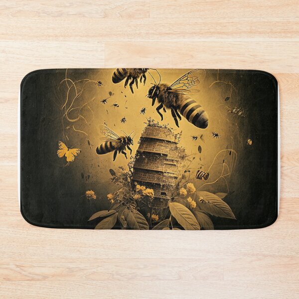 Item preview, yellow swarm of bees designed and sold by artyficial-.