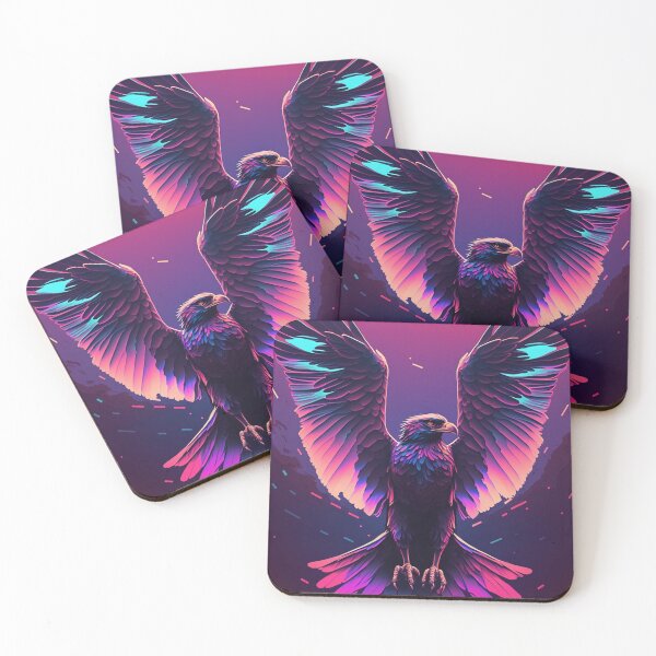 Item preview, 80s Synthwave cyberpunk Eagle designed and sold by RESToRAPTOR.