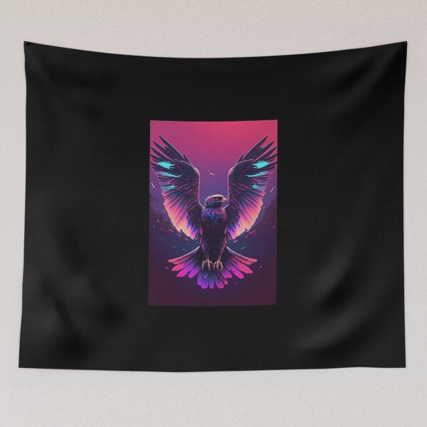 Item preview, 80s Synthwave cyberpunk Eagle designed and sold by RESToRAPTOR.