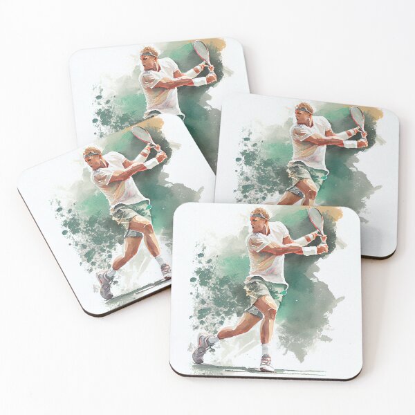 Item preview, Tennis Player Watercolour Art, Tennis Digital Art, Original Artwork designed and sold by Peek-Designs.