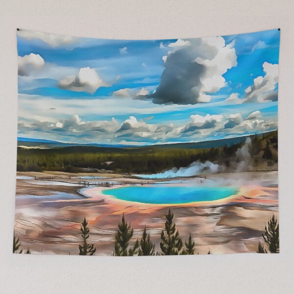 Item preview, Yellowstone National Park (Painting) designed and sold by cmphotographs.