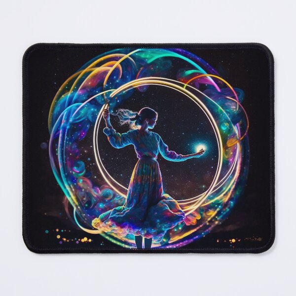 Item preview, Girl Dancing With Poi by Night designed and sold by fadetocolour.