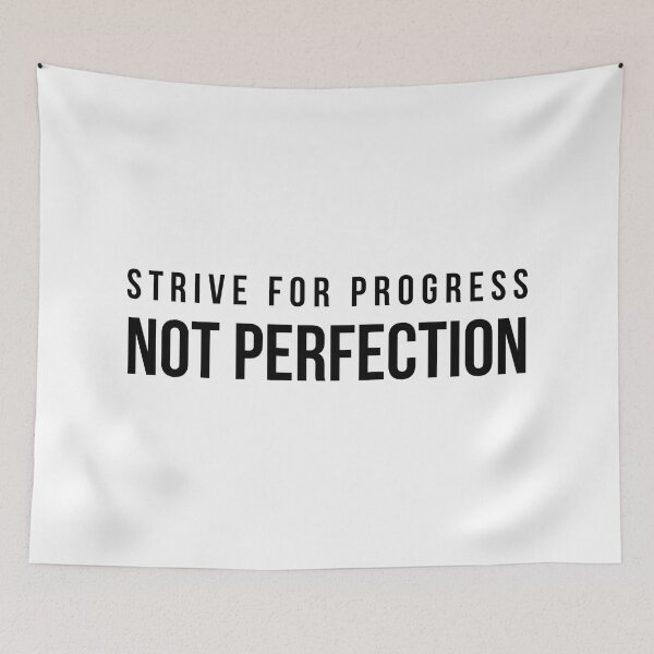 Item preview, Strive For Progress Not Perfection - Motivational Words designed and sold by texteestore.