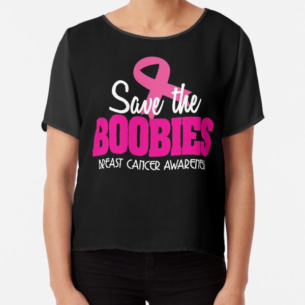 Save The Boobies Breast Cancer Awareness Shirt Art Board Print