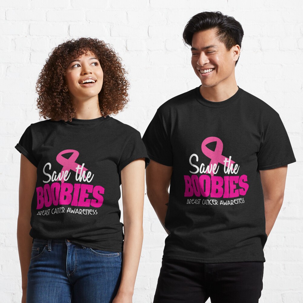 Save The Boobies Breast Cancer Awareness Shirt Sticker for Sale by  CreativeStrike