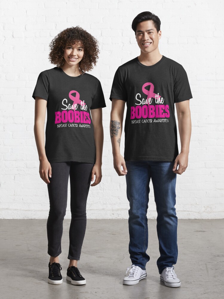 Save The Boobies Breast Cancer Awareness Shirt | Essential T-Shirt