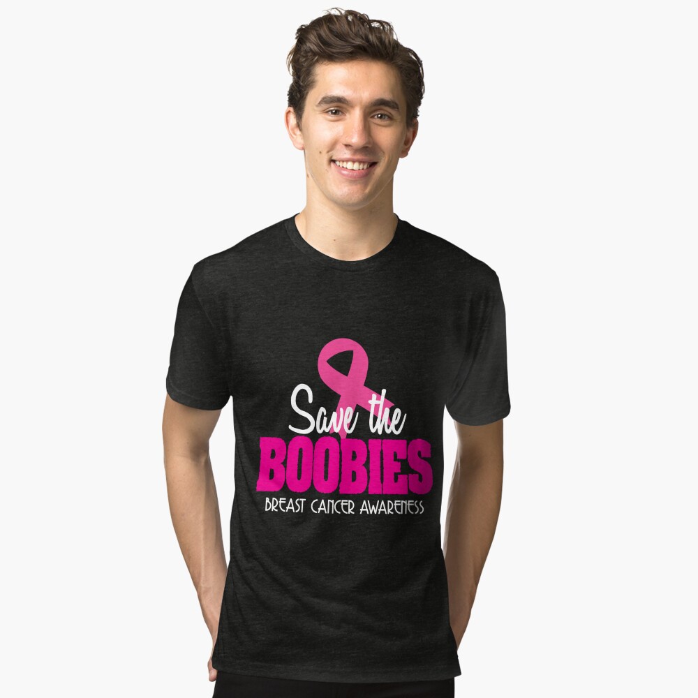 Save The Titties, Breast Cancer Awareness Long Sleeve T-Shirt