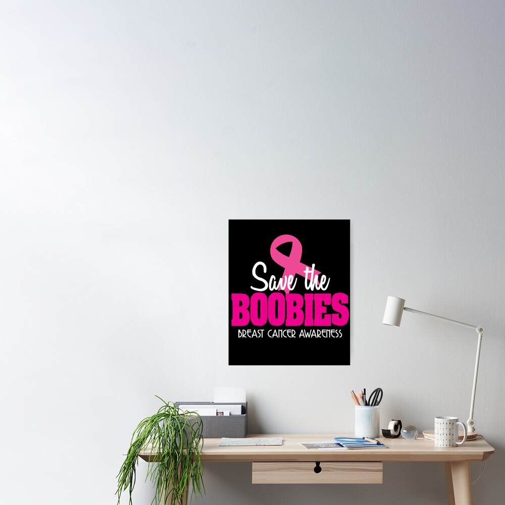 Save The Boobies Breast Cancer Awareness Shirt Sticker for Sale by  CreativeStrike
