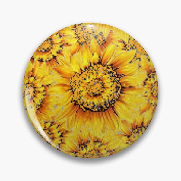 Item preview,  SUNFLOWER GOLDEN ABSTRACT PATTERN FLORAL DESIGN ART designed and sold by sharlesart.