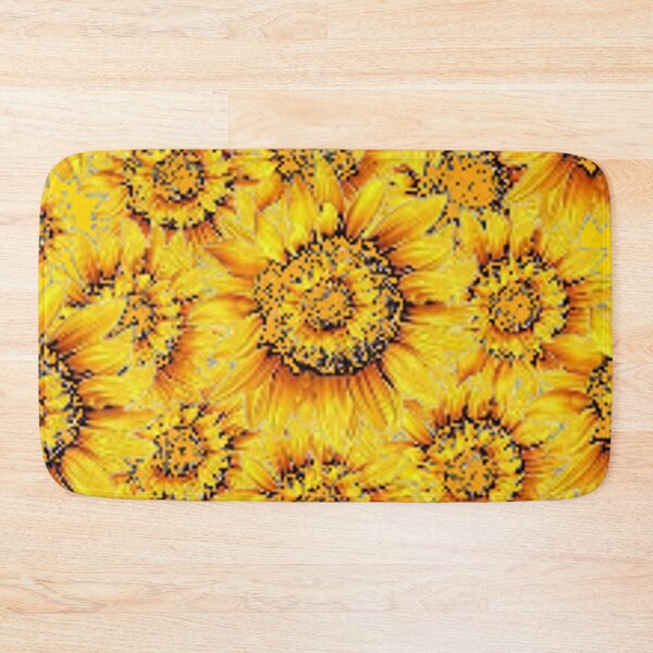 Item preview,  SUNFLOWER GOLDEN ABSTRACT PATTERN FLORAL DESIGN ART designed and sold by sharlesart.