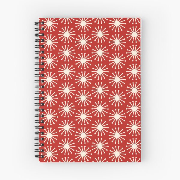 Item preview, Midcentury Molecules Atomic Retro Dot Pattern Red and Cream designed and sold by kierkegaard.