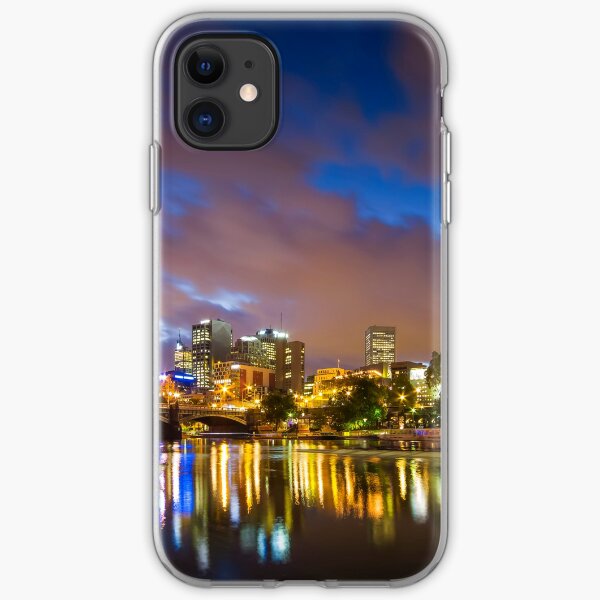 The Yarra at night iPhone Soft Case