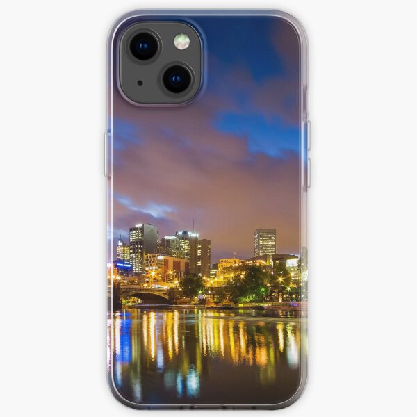 The Yarra at night iPhone Soft Case