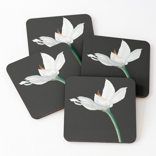 Item preview, White Flower on Black designed and sold by designs-by-ann.