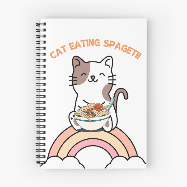 Item preview, Cat eating spagetii designed and sold by Anitkaaa.