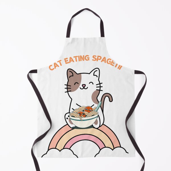 Item preview, Cat eating spagetii designed and sold by Anitkaaa.