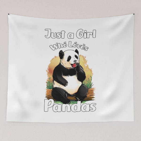 Item preview, Just a Girl Who Loves Pandas designed and sold by jie lin.