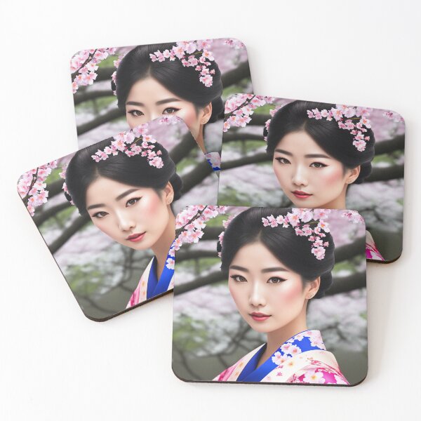Item preview, A Geisha Under the Cherry Blossoms - A Portrait of Japanese Culture designed and sold by ArtCreator2023.