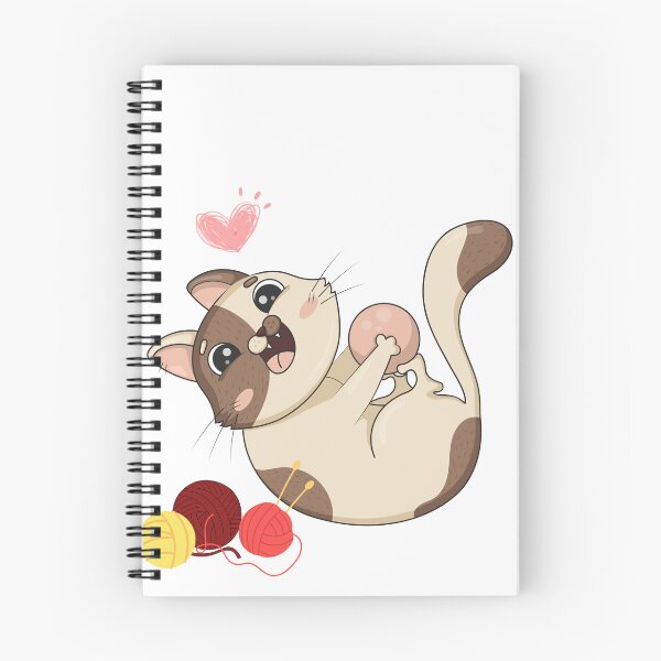 Item preview, cat playing with a ball of string designed and sold by Anitkaaa.