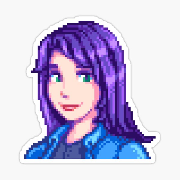 Aperçu de l'œuvre Abigail-Stardew Valley créée et vendue par MrCarlosShop.