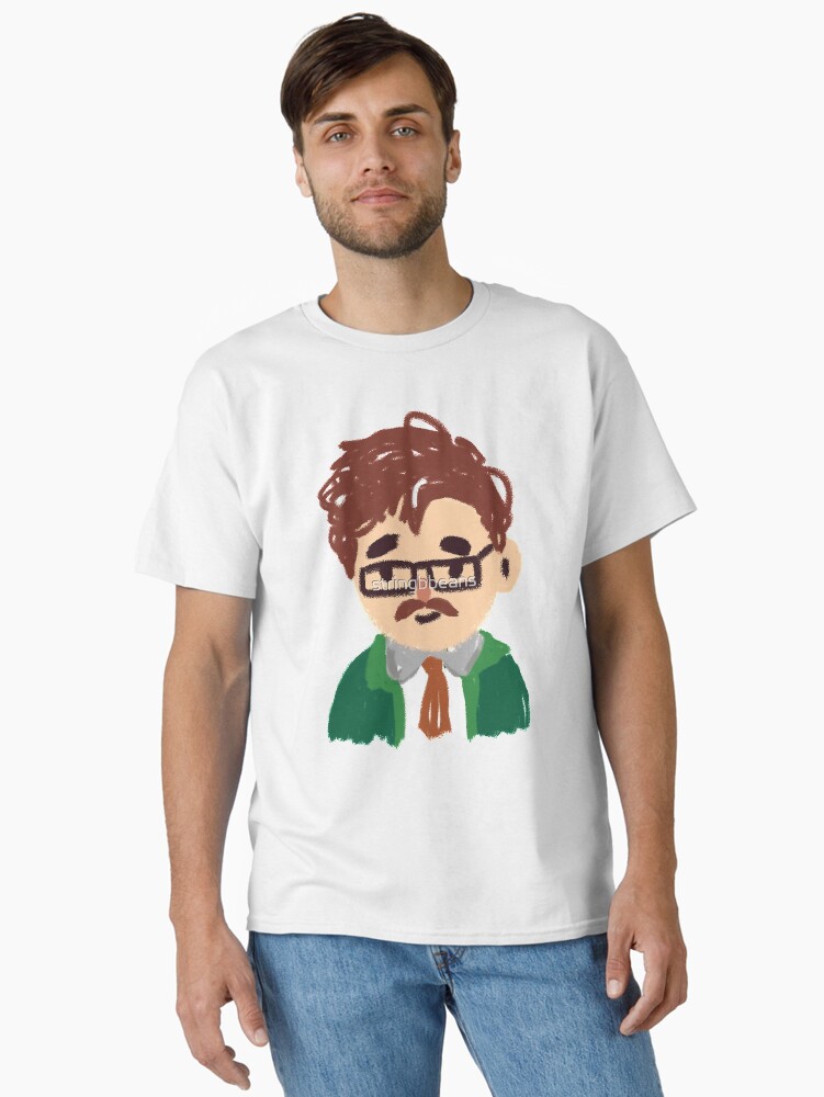 Aperçu 1 sur 7. T-shirt classique avec l'œuvre Harvey de Stardew Valley créée et vendue par MrCarlosShop.