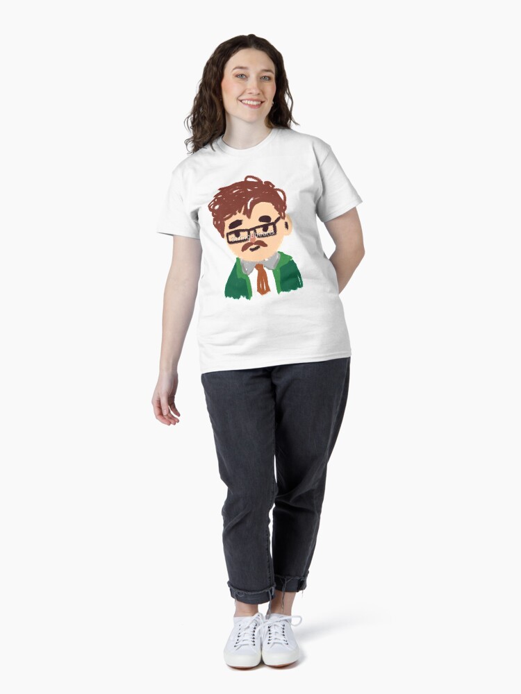 Aperçu 4 sur 7. T-shirt classique avec l'œuvre Harvey de Stardew Valley créée et vendue par MrCarlosShop.