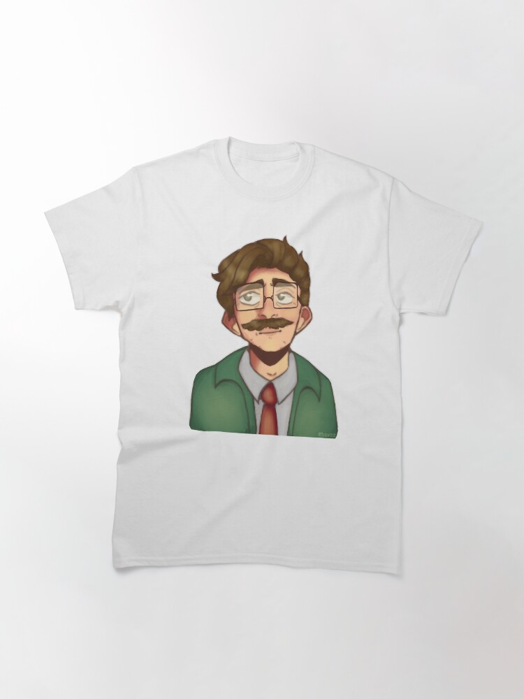 Aperçu 3 sur 7. T-shirt classique avec l'œuvre Harvey mon bien-aimé créée et vendue par MrCarlosShop.