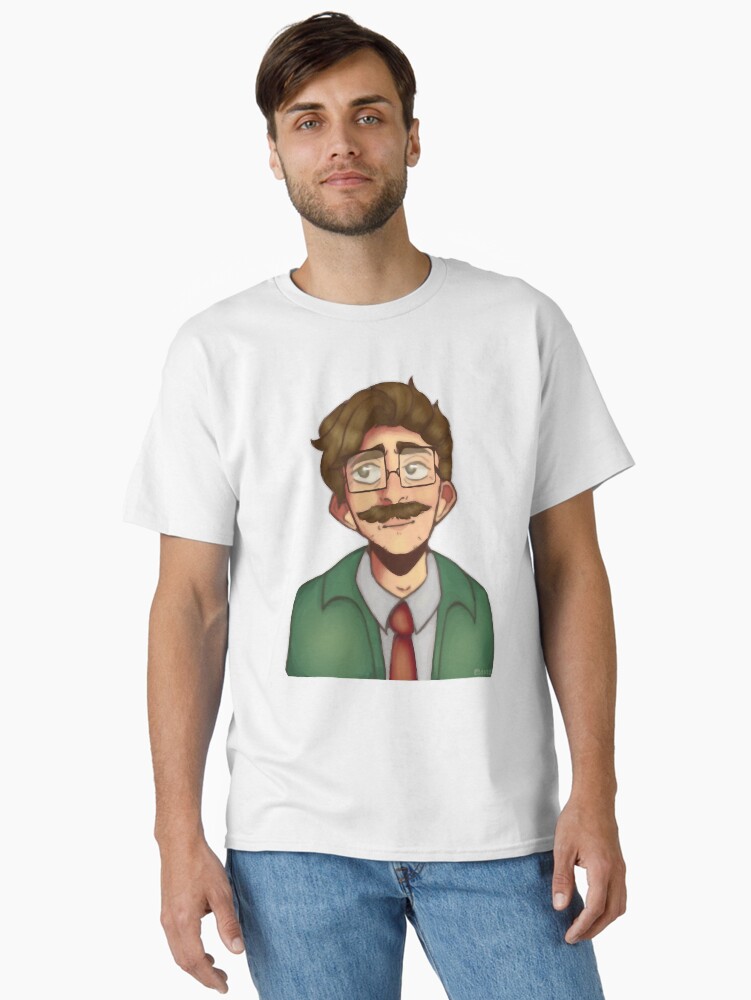 Aperçu 1 sur 7. T-shirt classique avec l'œuvre Harvey mon bien-aimé créée et vendue par MrCarlosShop.