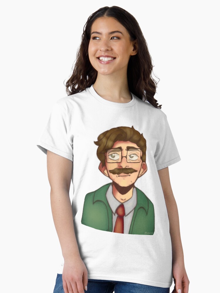 Aperçu 2 sur 7. T-shirt classique avec l'œuvre Harvey mon bien-aimé créée et vendue par MrCarlosShop.