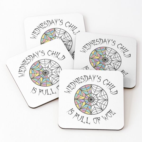 Item preview, Wednesdays Child is Full of Woe Trendy Colored Window designed and sold by spanningtime.