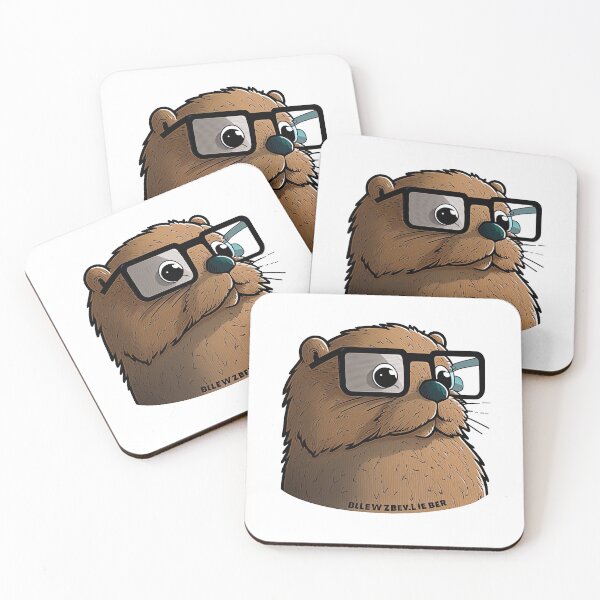 Item preview, Nerd beaver with glasses #2 designed and sold by artyficial-.