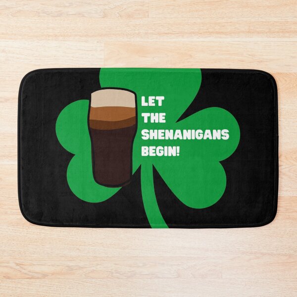Item preview, Let the Shenanigans Begin - Pint Glass of Stout - St. Patrick Shamrock Drinking Shirt designed and sold by WigOutlet.