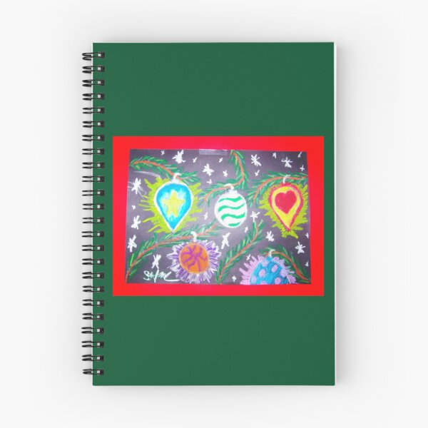 Item preview, Holiday Bulbs Oil Pastel on Paper designed and sold by Earth Nature Creations.