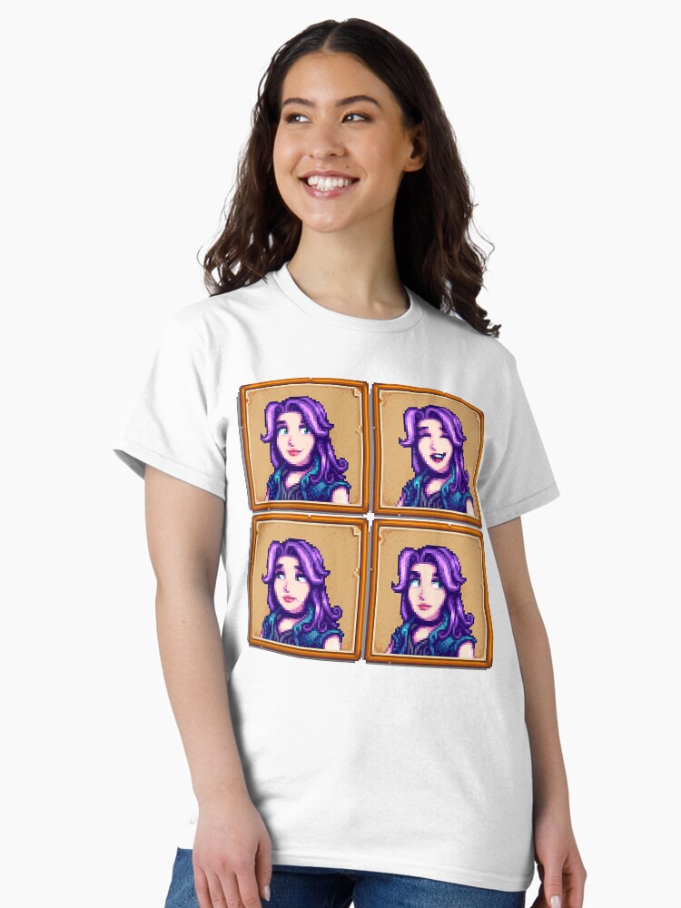 Aperçu 2 sur 7. T-shirt classique avec l'œuvre Stardew Valley - Abigaïl créée et vendue par MrCarlosShop.