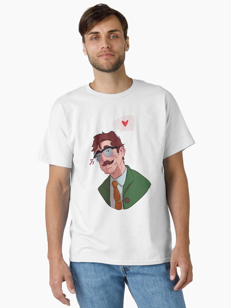 Aperçu 1 sur 7. T-shirt classique avec l'œuvre Stardew Valley - Harvey créée et vendue par MrCarlosShop.